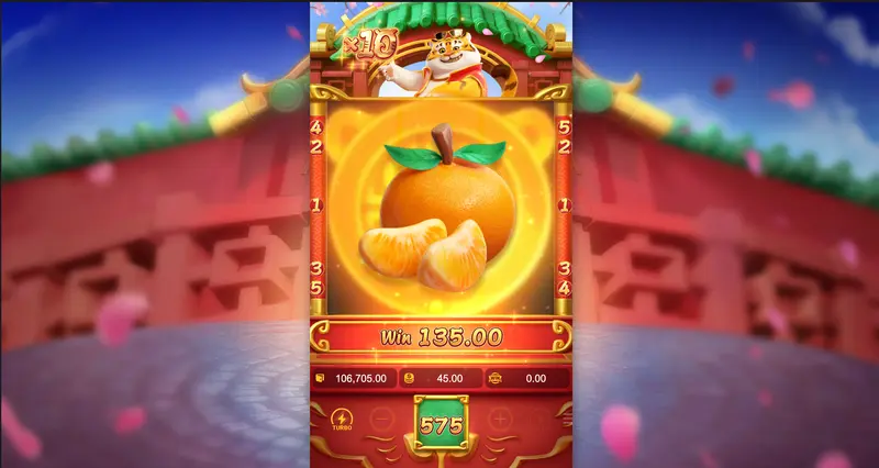 Fortune Tiger gameplay — tela completa do Jogo do Tigre com grade 3x3